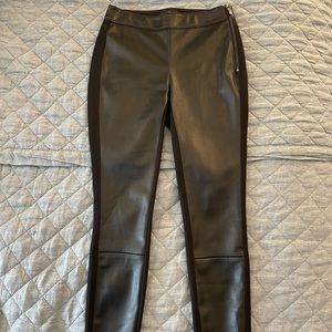 White House Black Market Leather Pants